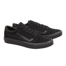 Férfi alacsony fekete tornacipő Atletico WY18081