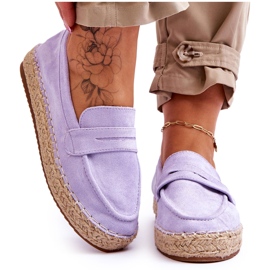 FI1 Női velúr Espadrilles Purple Keyla lila