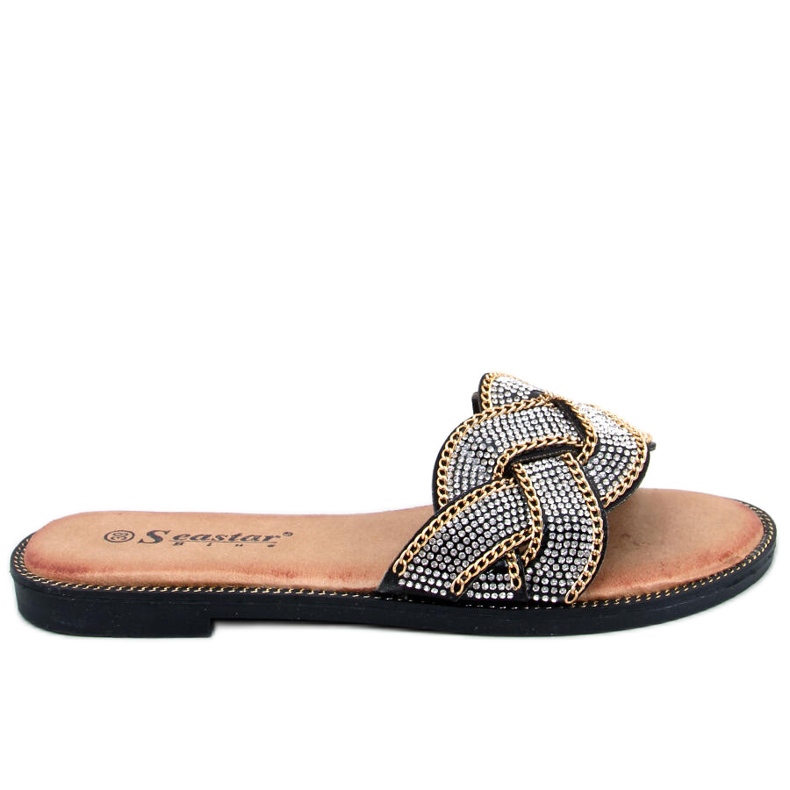 PA1 Magali Fekete cirkónia csúszkák