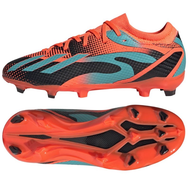Adidas X Speedportal Messi.3 Fg Jr GZ5145 futballcipő narancs és vörös narancssárga