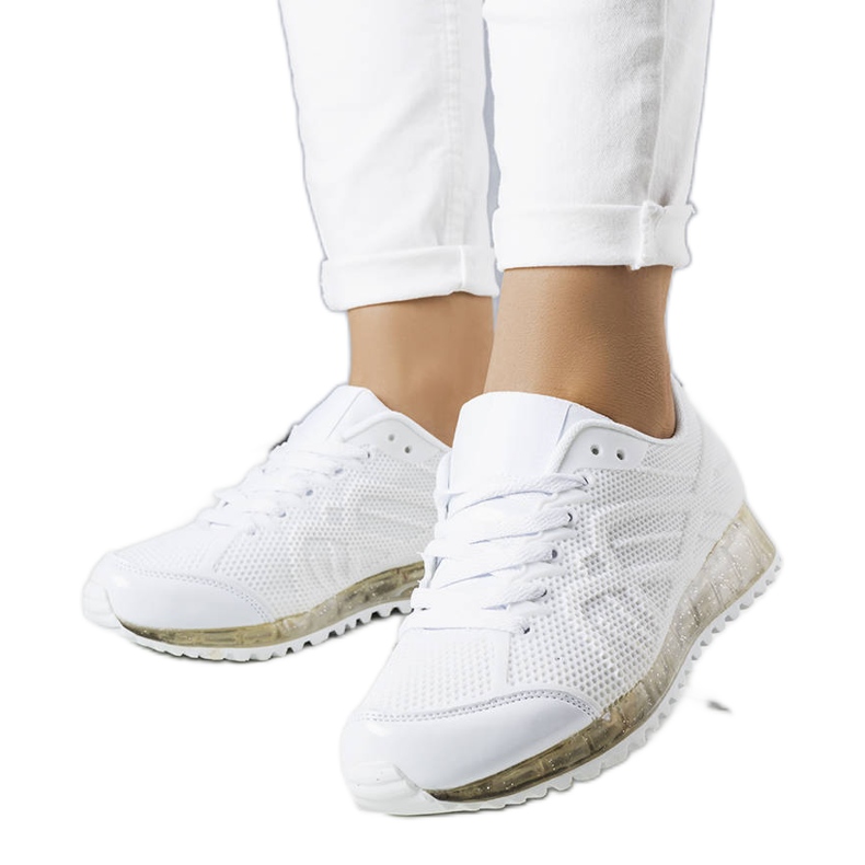 PA1 Fehér tornacipő divatos Durandana talppal