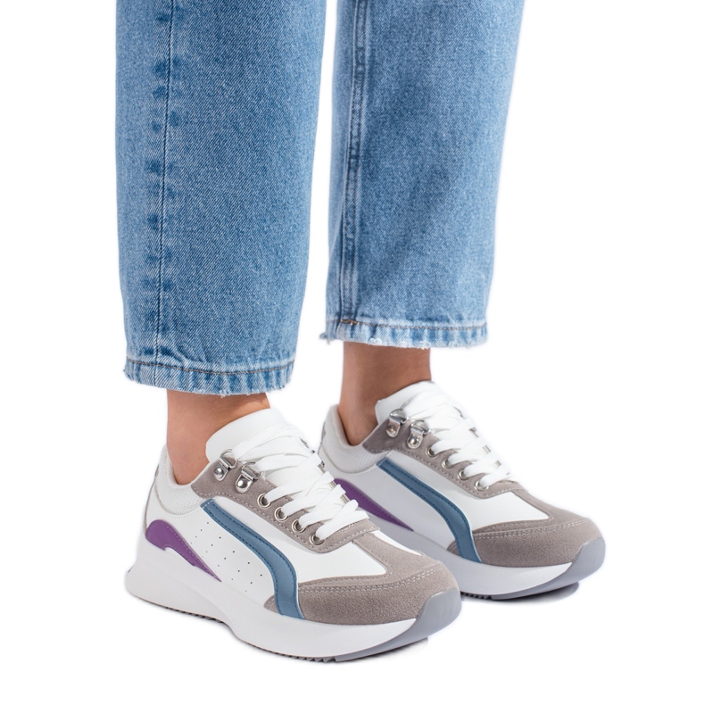 Női Shelovet tarka tornacipő fehér