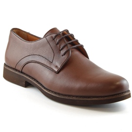Férfi barna bőr fűzős cipő T.Sokolski W21-903 Férfi barna bőr fűzős cipő T.Sokolski W21-903