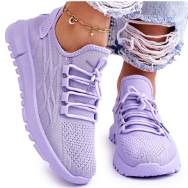 FB2 Női bebújós tornacipő Lila Rosett ibolya