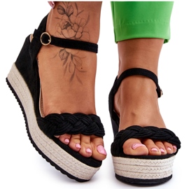 Klasszikus velúr ékszandál fekete Denisse