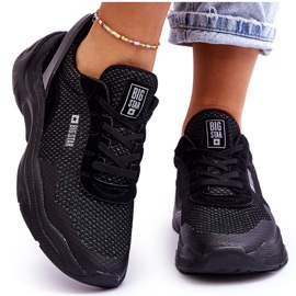 Női szövet sportcipő Memory Foam System Big Star LL274A065 fekete Női szövet sportcipő Memory Foam System Big Star LL274A065 fekete