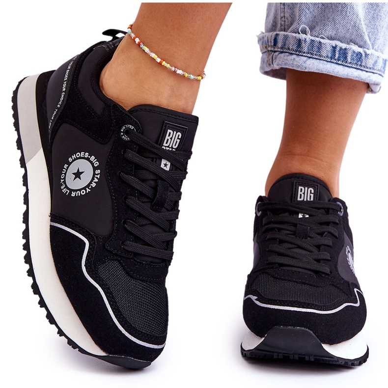 Női tornacipő Memory Foam System Big Star LL274541 Fekete