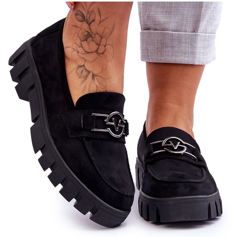 Vinceza Velúr női naplopók, fekete Sanvi