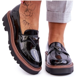 Vinceza Lakkozott női emelvényes naplopók fekete Jonett díszítéssel