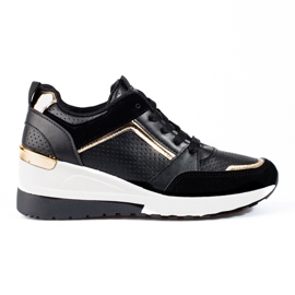 Női fekete Shelovet wedge tornacipő