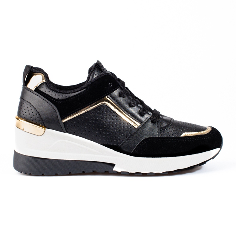 Női fekete Shelovet wedge tornacipő