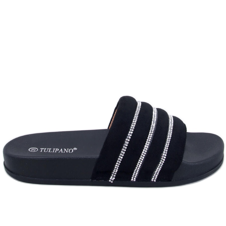 BM Lynne Black strassz csúszdák fekete