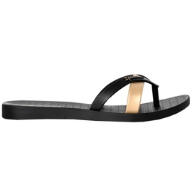 Ipanema Kirei Fem Flip Flops W 81805-24006 fekete aranysárga