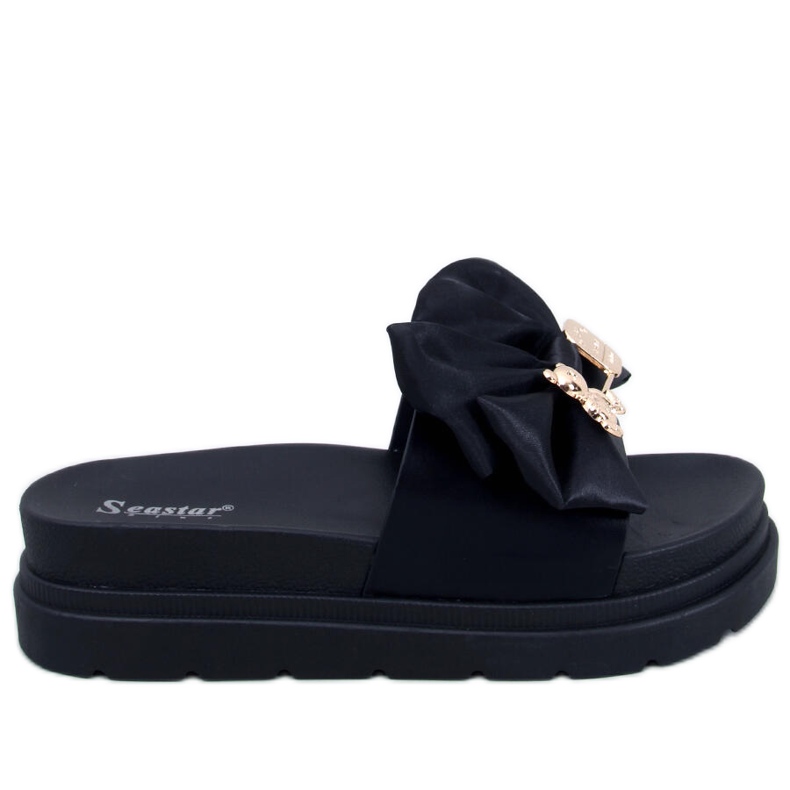 BM Teddy Black platformpapucs macival fekete