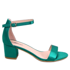 Alacsony sarkú szandál a Clarence Green márkától zöld Alacsony sarkú szandál a Clarence Green márkától zöld