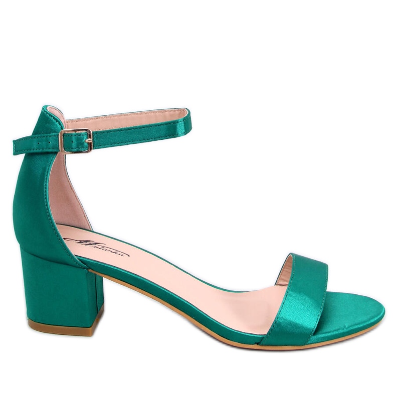 Alacsony sarkú szandál a Clarence Green márkától zöld