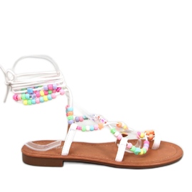 Seastar Megh White gyöngyös római csizma fehér