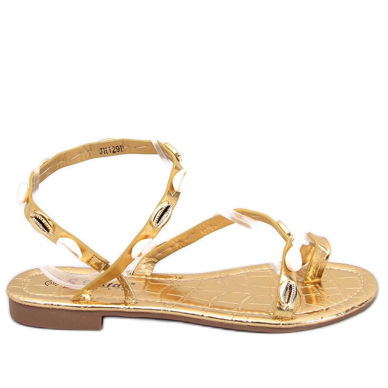 Seastar Askren Gold flip-flop kagylóval aranysárga