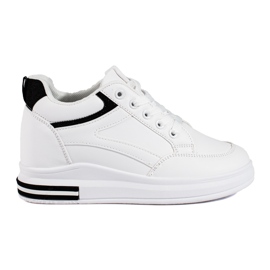 Shelovet fehér tornacipő rejtett ékkel