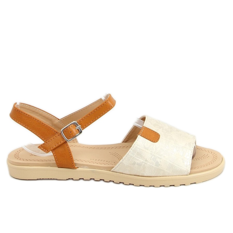 BM Barnes Gold női szandál aranysárga