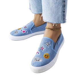 BM Égszínkék tornacipő Giguère foltokkal