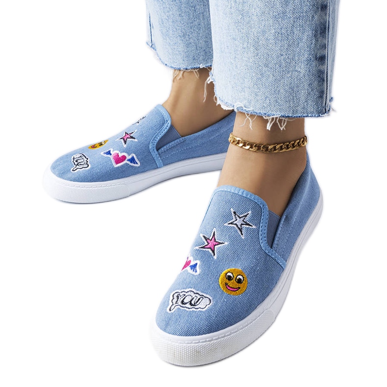 BM Égszínkék tornacipő Giguère foltokkal BM Égszínkék tornacipő Giguère foltokkal