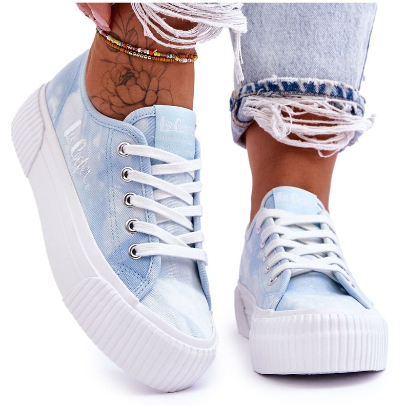 Lee Cooper Platform tornacipő LCW-23-31-1782L Kék