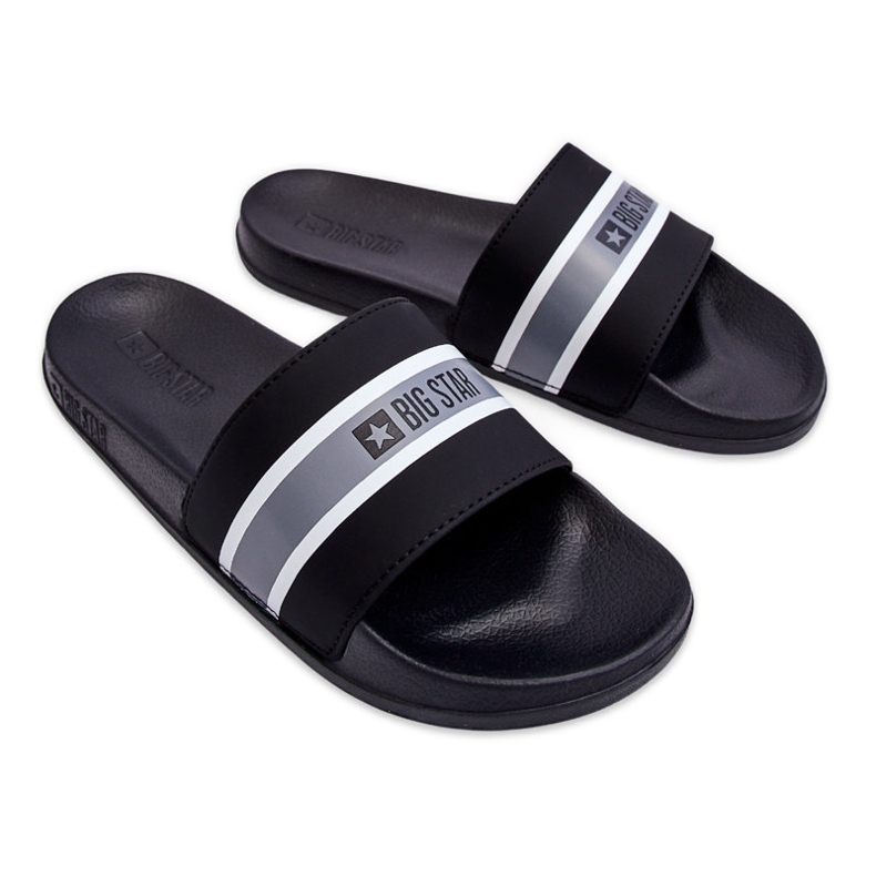 Könnyű habszivacs papucs Big Star JJ274648 Fekete