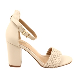 Evento Fonott sarkú szandál bézs 23SD35-5945