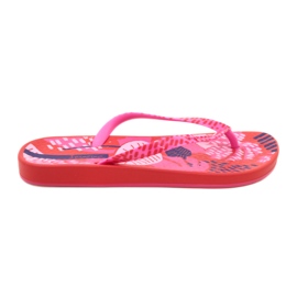 Női flip-flop Ipanema Anat Nature VII FEM 83325 AI822 piros és rózsaszín