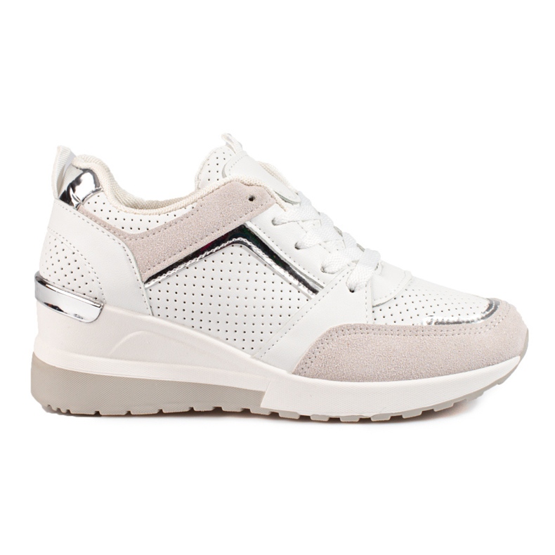 Shelovet női fehér ékszeres tornacipő