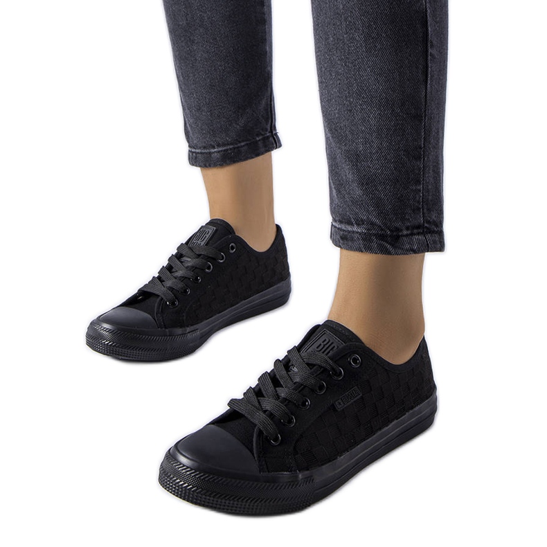 Big Star LL274072 fekete hálós tornacipő