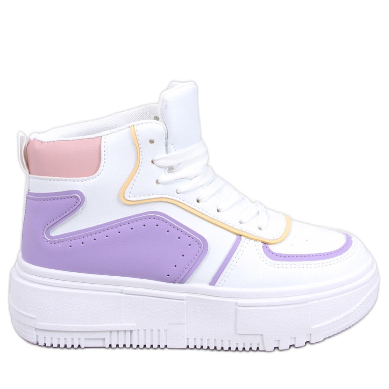 BM Storm WHITE / PURPLE magasszárú tornacipő fehér