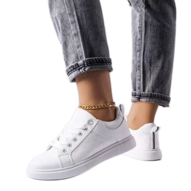 BM Fehér tornacipő Dreux dombornyomással BM Fehér tornacipő Dreux dombornyomással