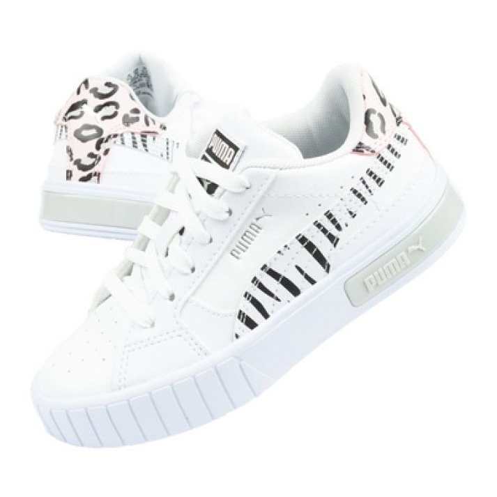 Puma Cali Star Jr 383186 01 sportcipő fehér fekete rózsaszín