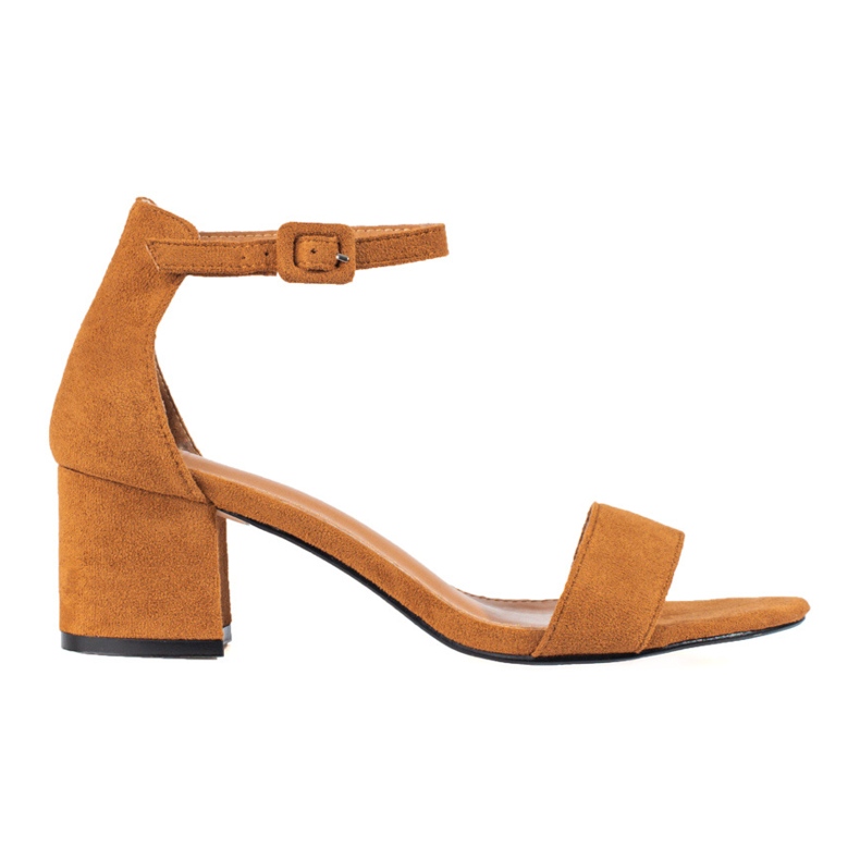 Shelovet teve velúr sarkú szandál barna