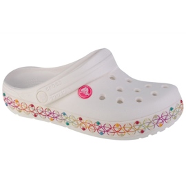 Crocs Crocband Stretch nyaklánc 208269-94S papucs fehér Crocs Crocband Stretch nyaklánc 208269-94S papucs fehér