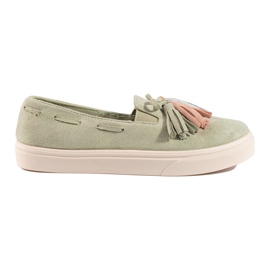 Shelovet zöld velúr rojtos csúszóbetét