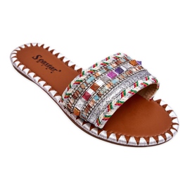 Női díszített szandál fehér Bellisa ezüst Női díszített szandál fehér Bellisa ezüst