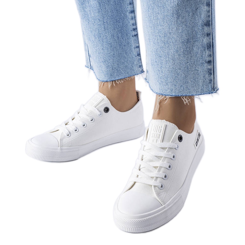 Big Star KK274008 fehér szövet tornacipő