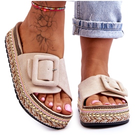 PS1 Női szandál Díszített Platformon Bézs Joyce