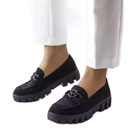 Venezia Fekete öko-velúr naplopók a Vincezától