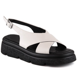 Női bézs platformszandál Jezzi 5473