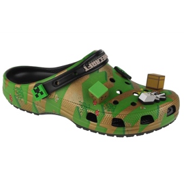 Clumps Crocs Elevated Minecraft Classic Clog 208472-90H zöld Clumps Crocs Elevated Minecraft Classic Clog 208472-90H zöld