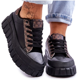 PG1 Női bőr tornacipő fekete Alison