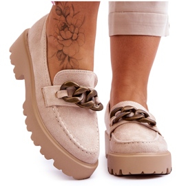 Velúr női mokaszin S.Barski HX52-222 bézs Velúr női mokaszin S.Barski HX52-222 bézs