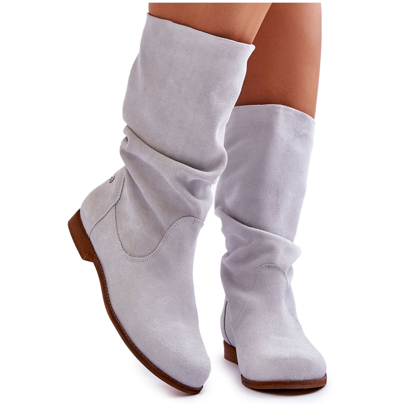 Női velúr csizma Maciejka 05057-11 világos menta zöld Női velúr csizma Maciejka 05057-11 világos menta zöld