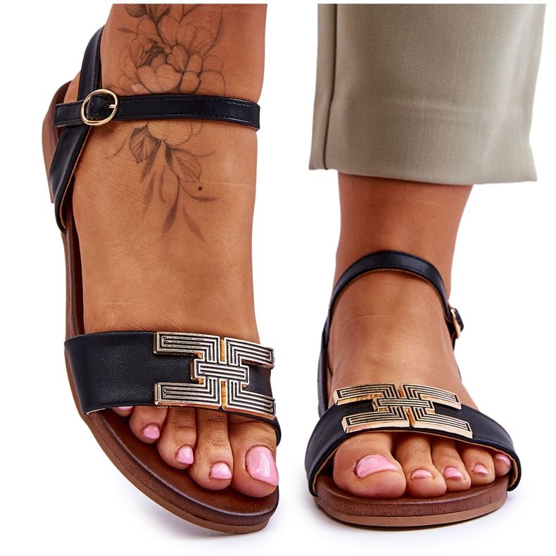 Női szandál S.Barski KV-5541-37 Fekete