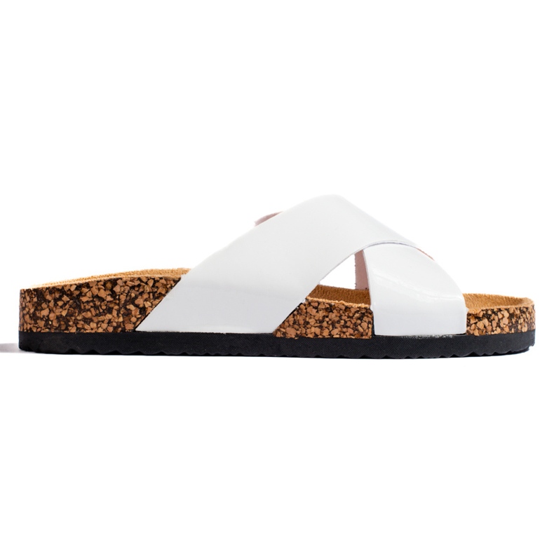 W. Potocki Női fehér parafa szandál Shelovet