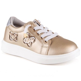 Miss Jr. EVE420B arany metál cipő aranysárga